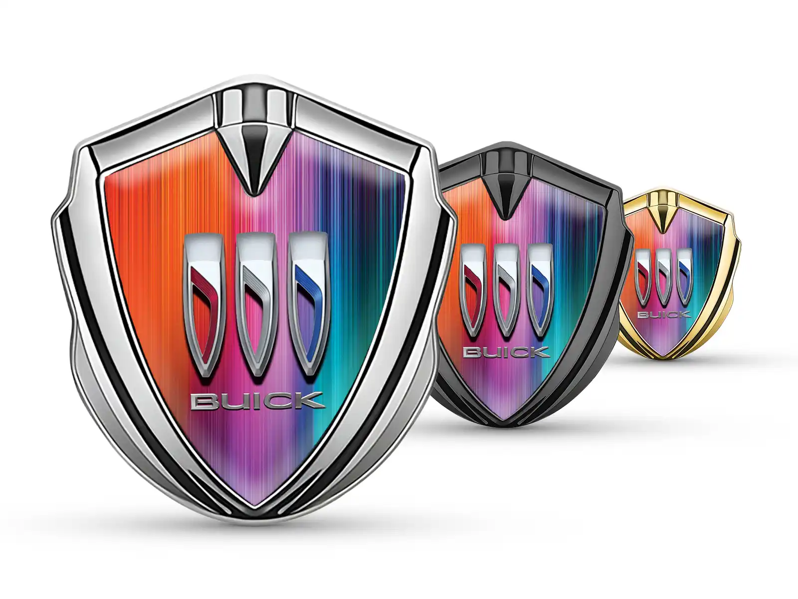 Buick 3D Emblema Insignia Minimal Esquema Universal 3D